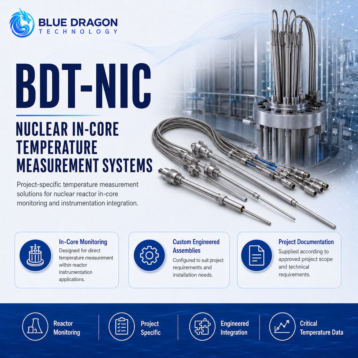 Blue Dragon BDT-NIC Nuclear In-Core Temperature Systems nuclear in-core system · mesit