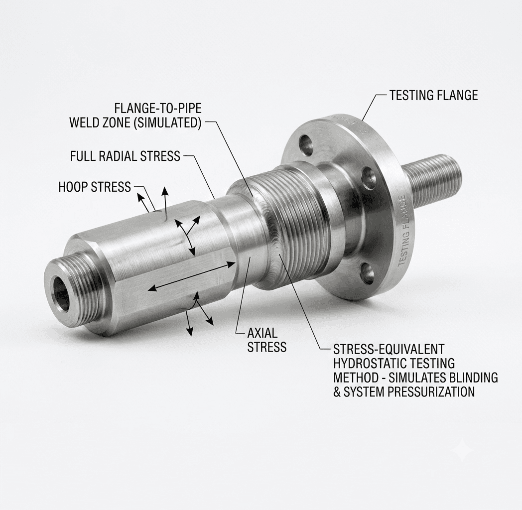 High Lift Flange Weld Test Plug