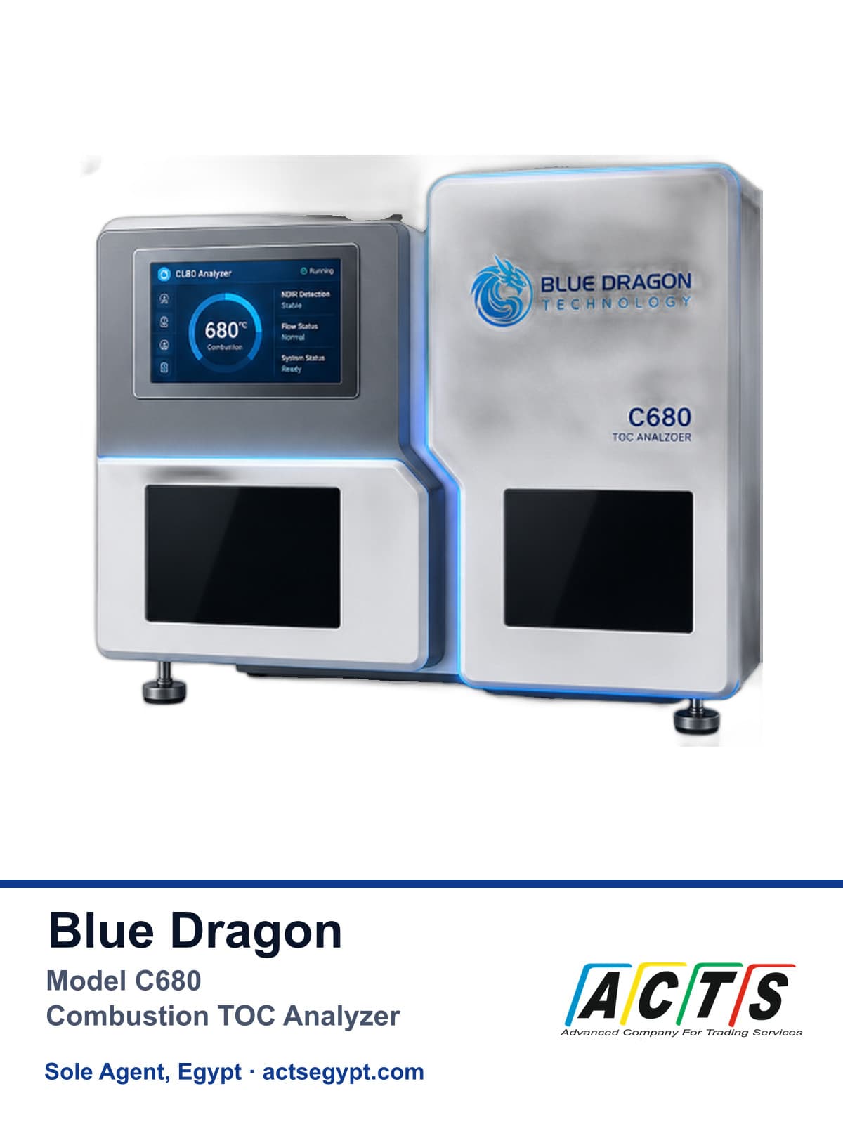 Model C680 combustion TOC analyzer